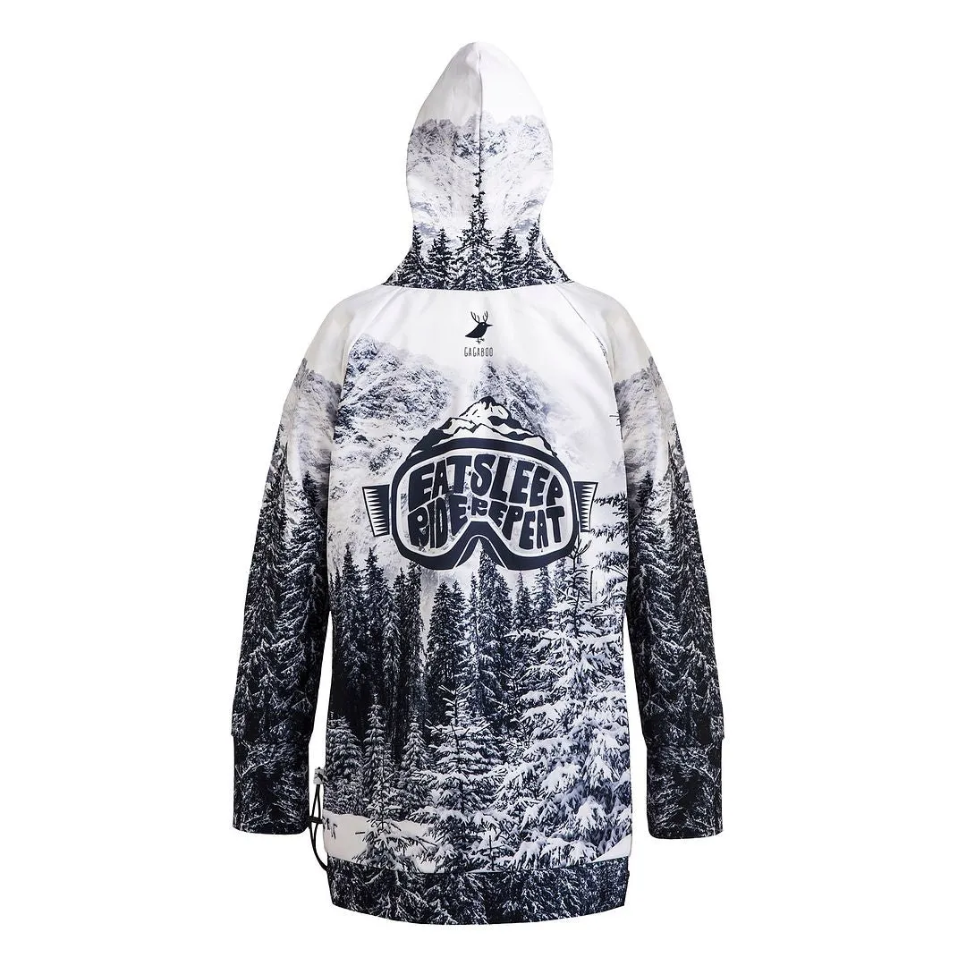 Alaska women's snowboard hoodie - water repellent GAGABOO