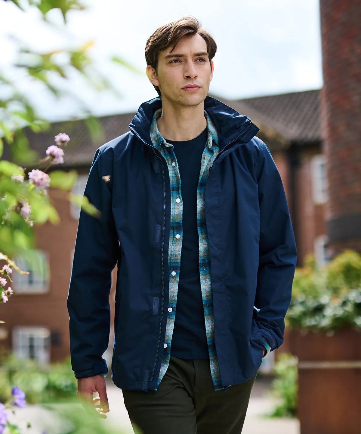 Ardmore waterproof shell jacket | Oxford Blue/Seal Grey