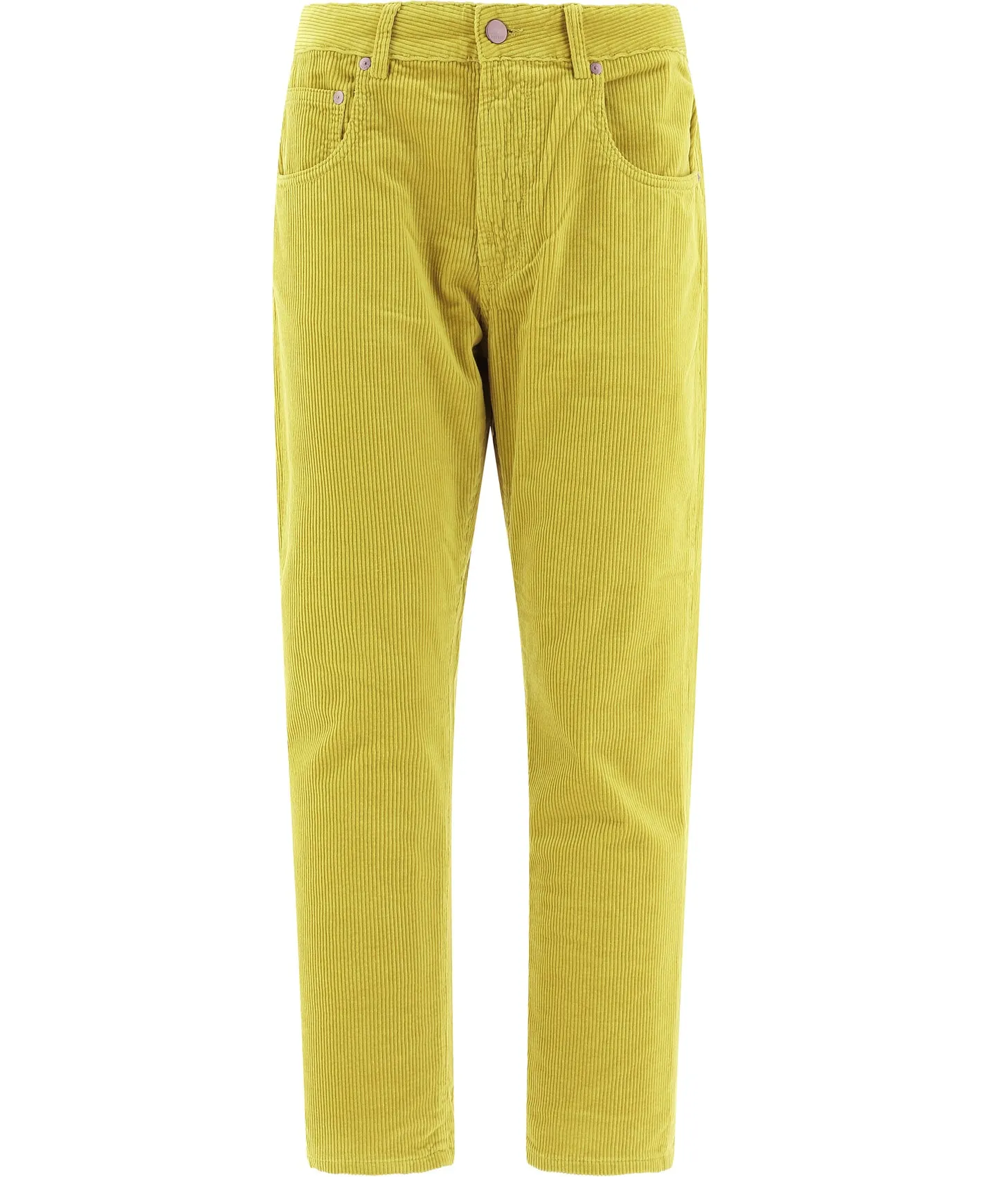 Aspesi Mid Rise Corduroy Straight-Leg Trousers