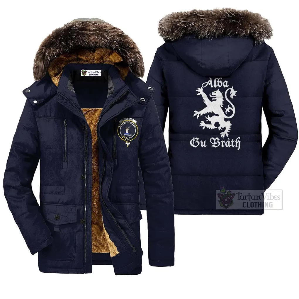 Barclay Family Crest Parka Jacket Lion Rampant Alba Gu Brath Style