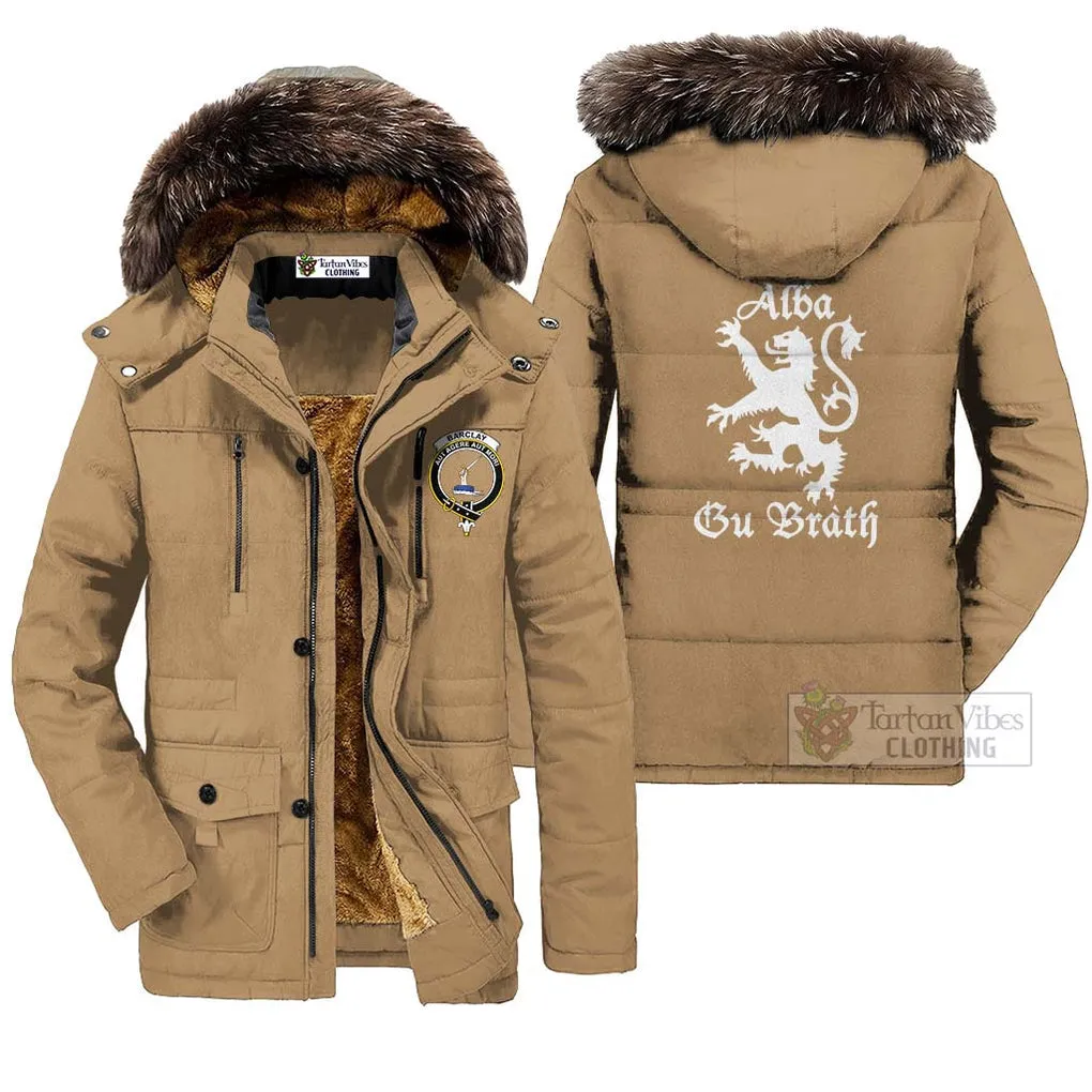 Barclay Family Crest Parka Jacket Lion Rampant Alba Gu Brath Style