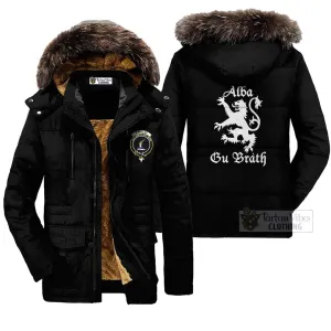 Barclay Family Crest Parka Jacket Lion Rampant Alba Gu Brath Style