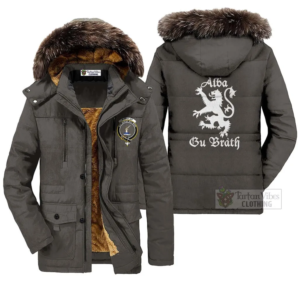 Barclay Family Crest Parka Jacket Lion Rampant Alba Gu Brath Style