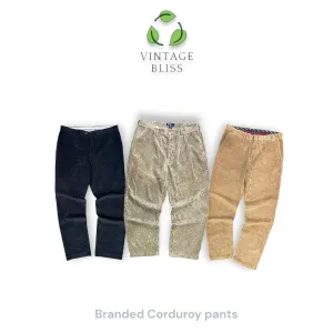 Branded Corduroy Pants