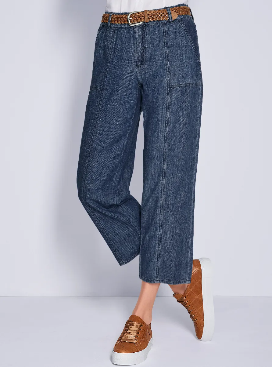 Brax Maine S Cropped Supersoft Denim Culottes 74-7847