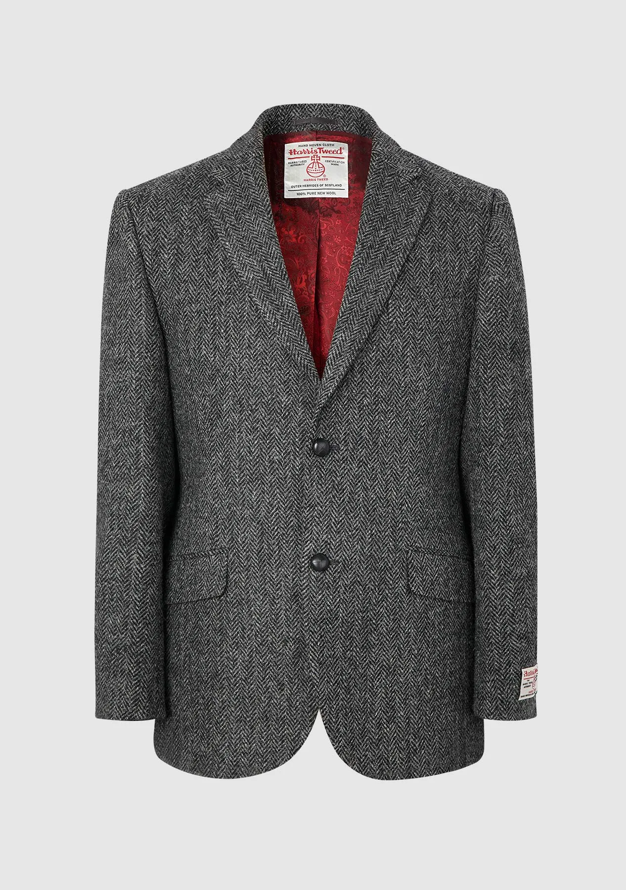 Bucktrout Charcoal Grey Harris Tweed Patrick Jacket