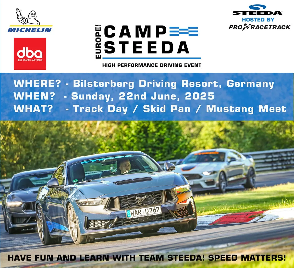 CAMP STEEDA EUROPE - 2025 - Sunday 22nd June - Bilsterberg