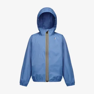 Claude - Kids Packable Full Zip Rain Jacket in AZURE DK