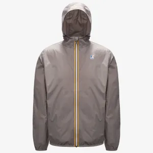 Claude - Unisex Packable Full Zip Waterproof  Rain Jacket in Grey Smoke