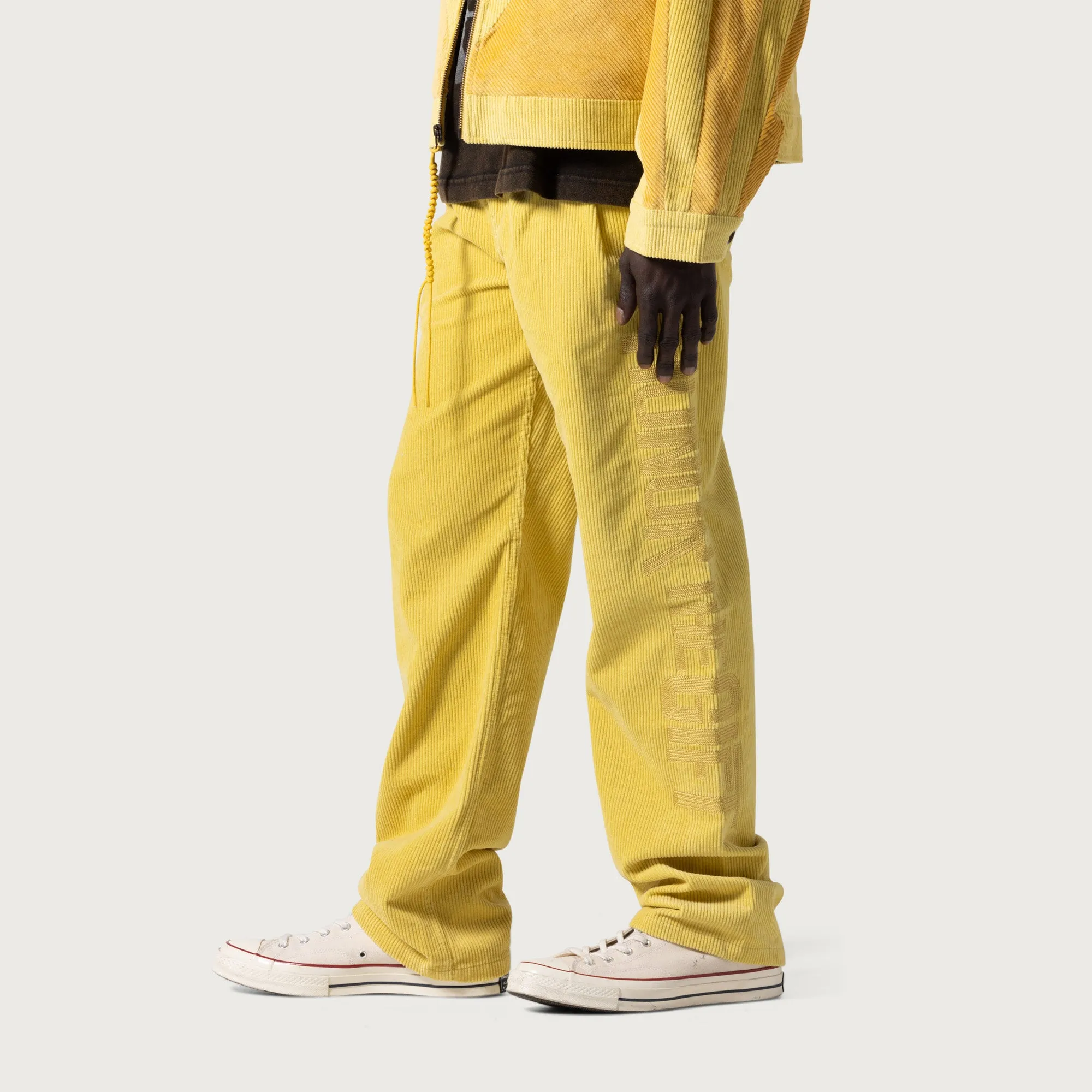 Corduroy Trouser Pant - Yellow