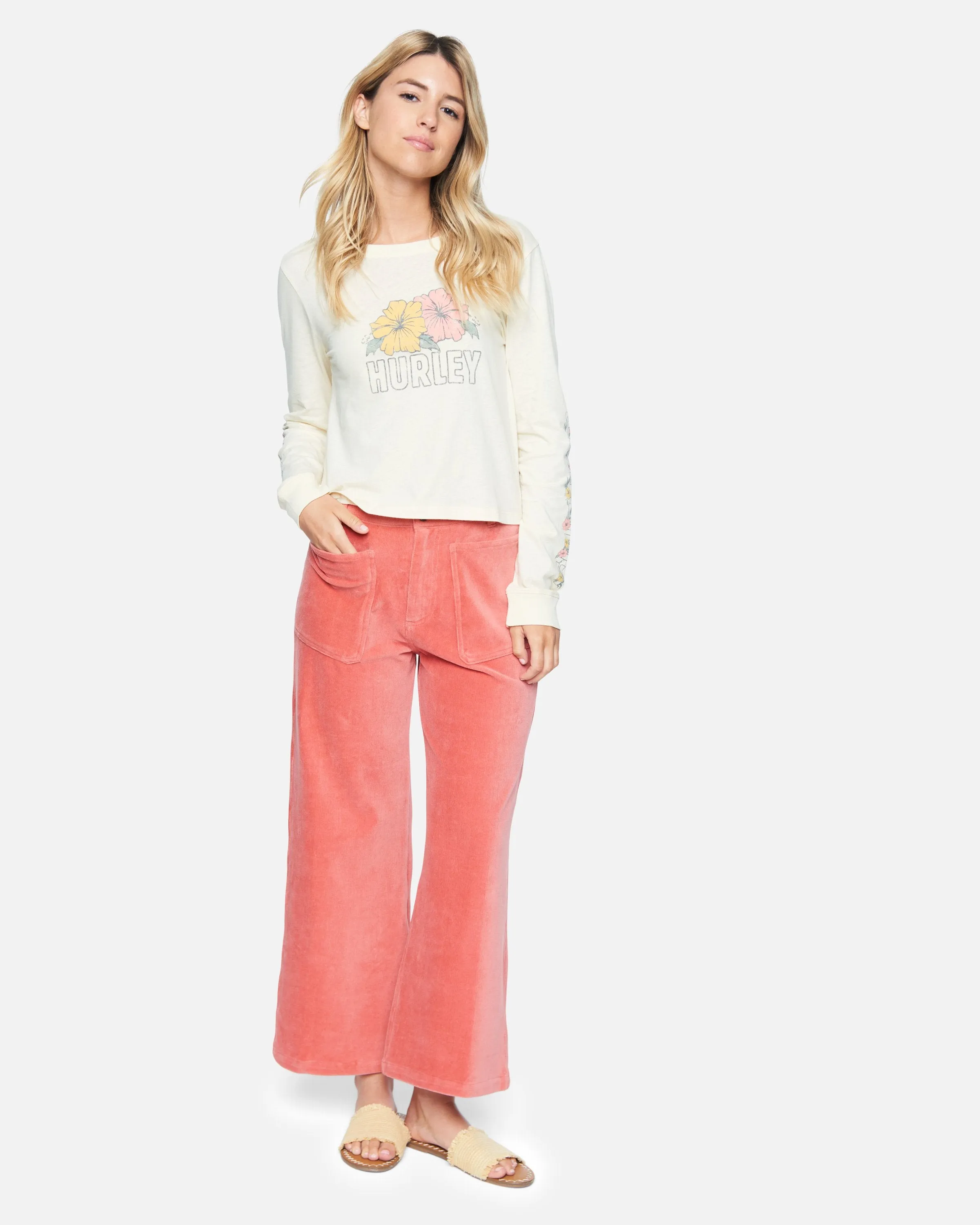 Corduroy Wide Leg Pant