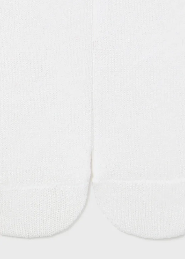 Cotton Blend Tights, White, Baby/Toddler