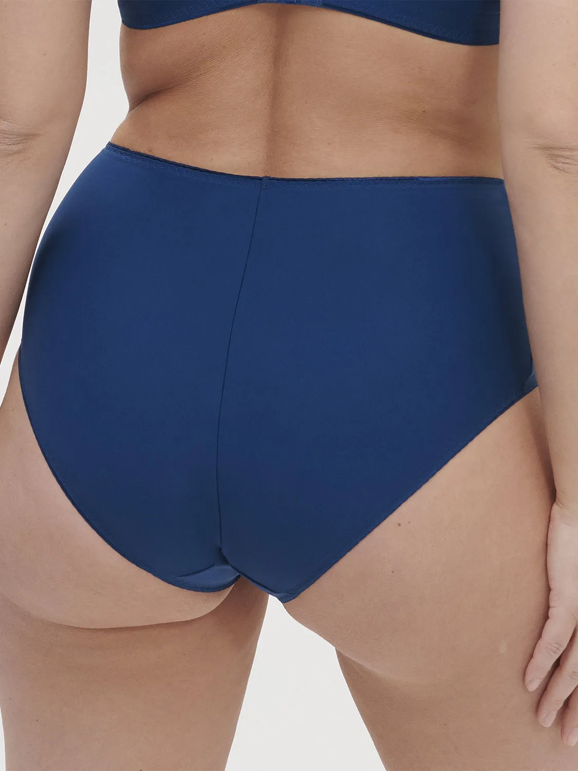 Culotte taille haute - Bleu Poséidon