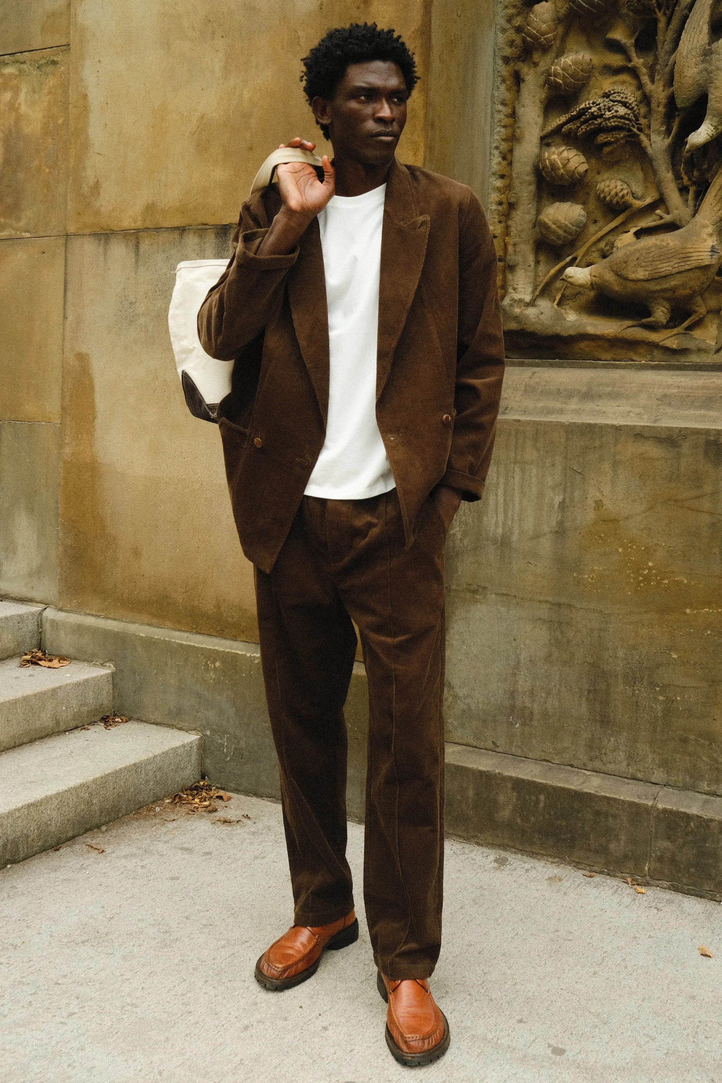 Easy-Going Jacket (Brown Corduroy)