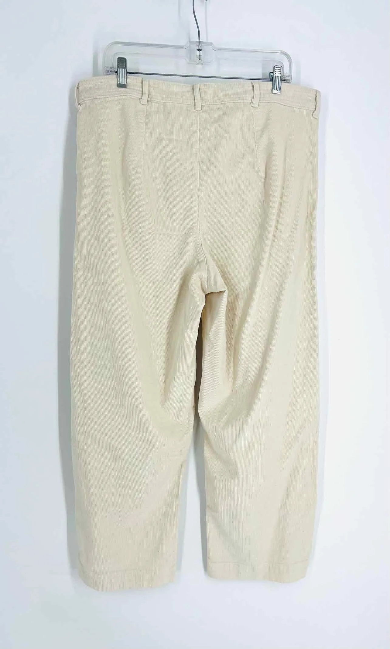 Everlane Size 16 Cream Corduroy Wide Leg NEW Pants Pants