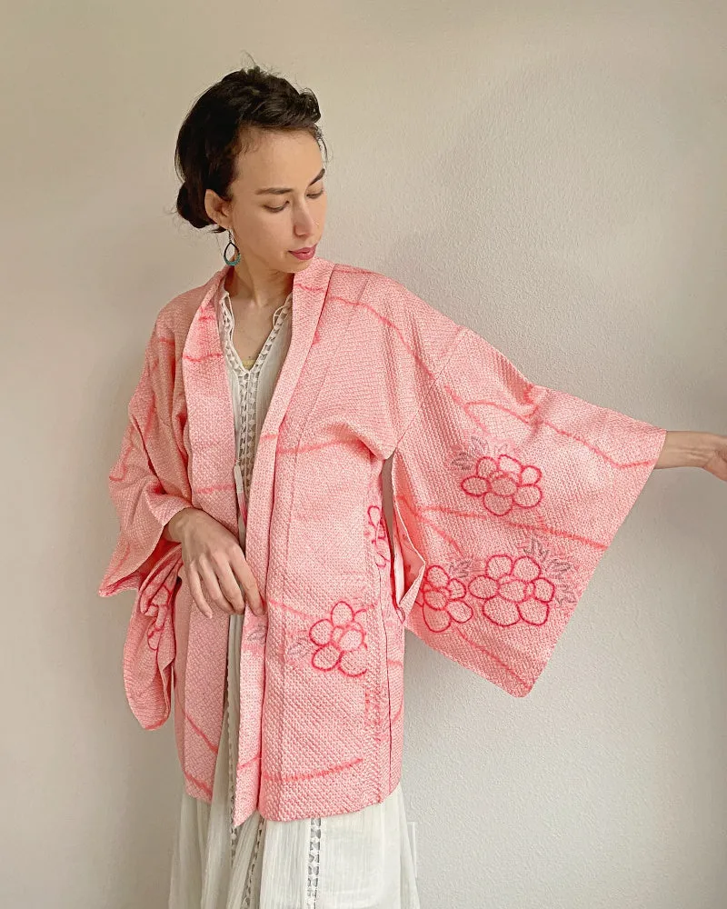 Flower Power Shibori Kimono Jacket