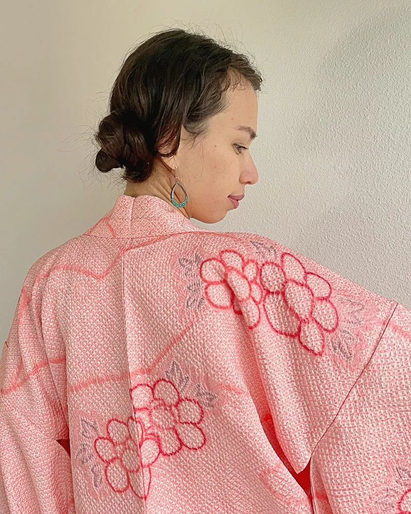 Flower Power Shibori Kimono Jacket