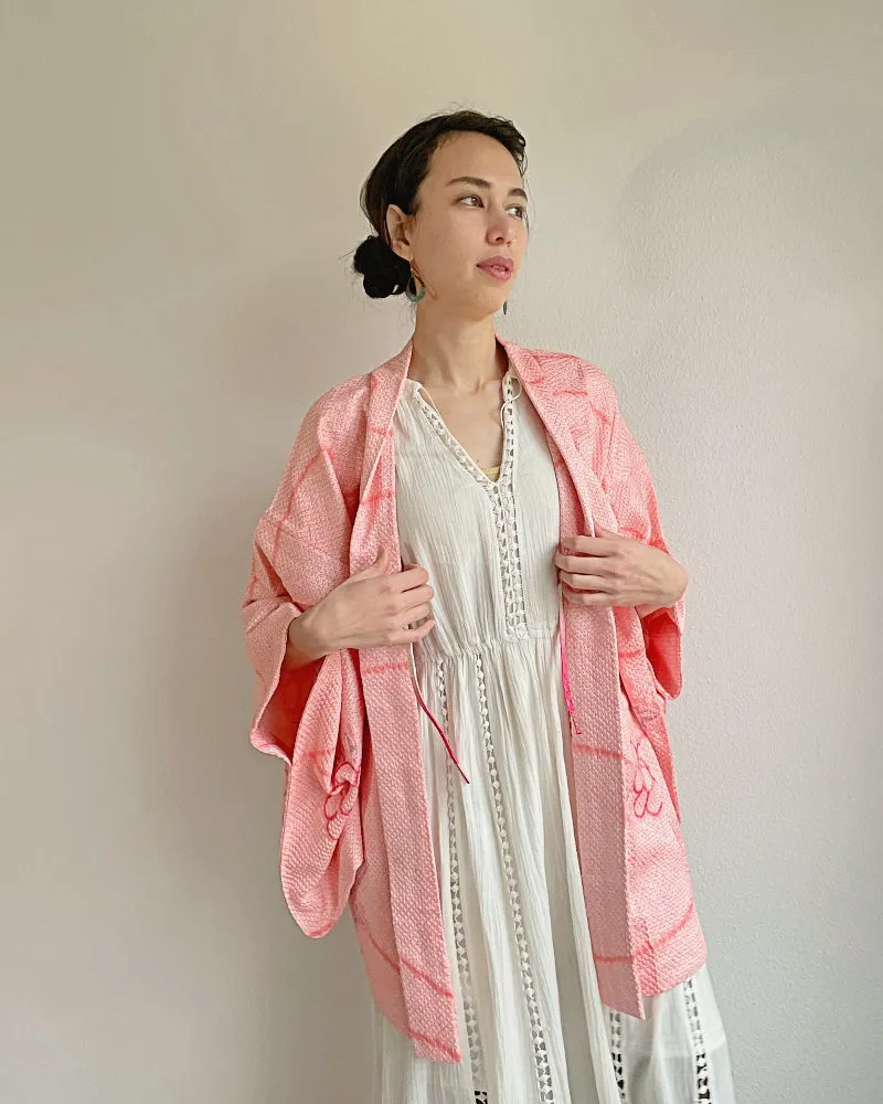 Flower Power Shibori Kimono Jacket