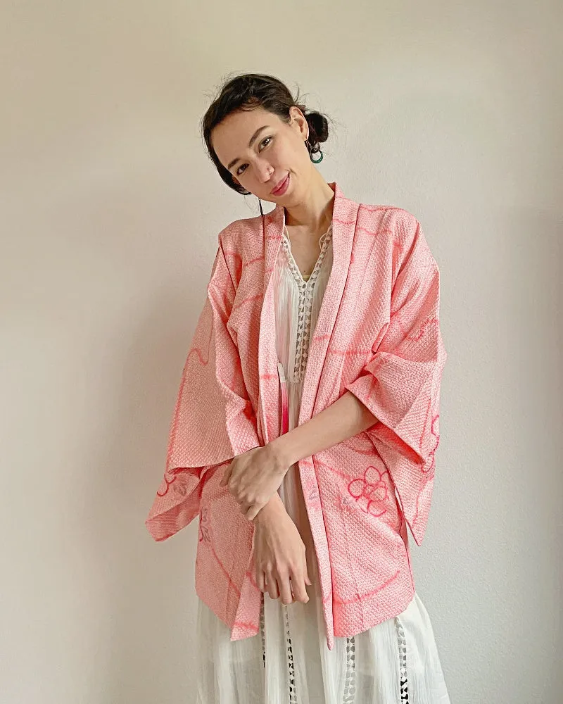 Flower Power Shibori Kimono Jacket