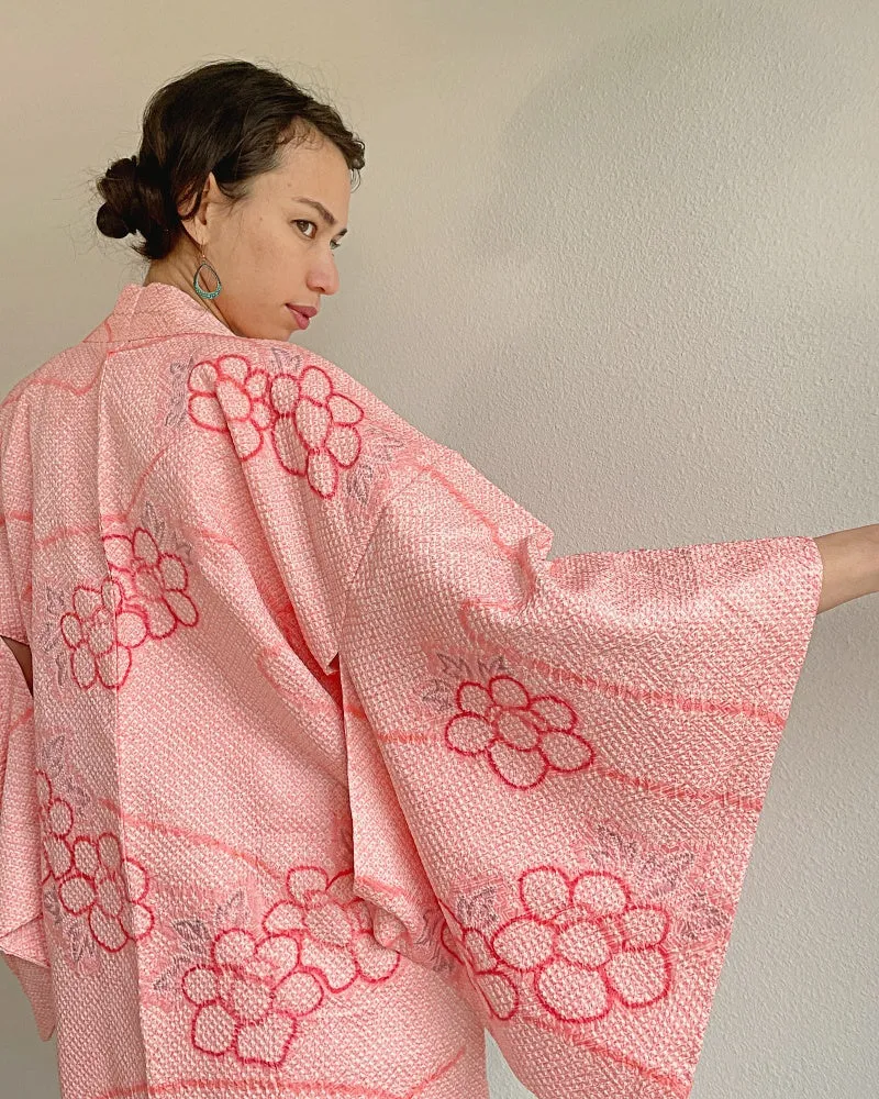 Flower Power Shibori Kimono Jacket