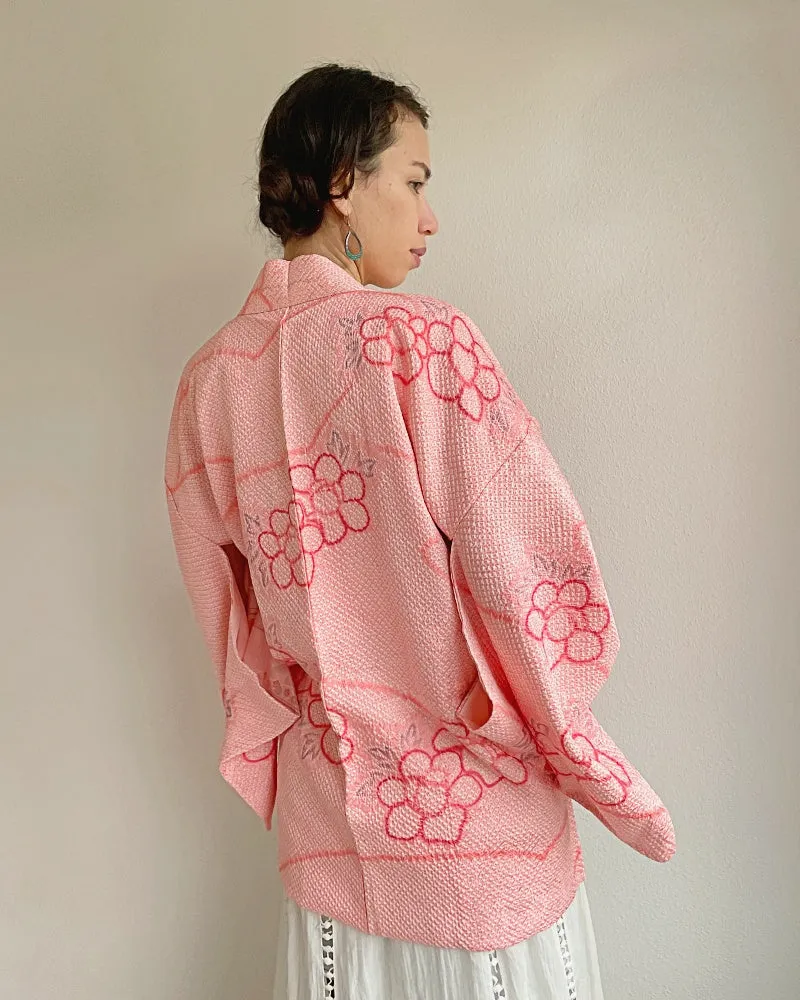 Flower Power Shibori Kimono Jacket