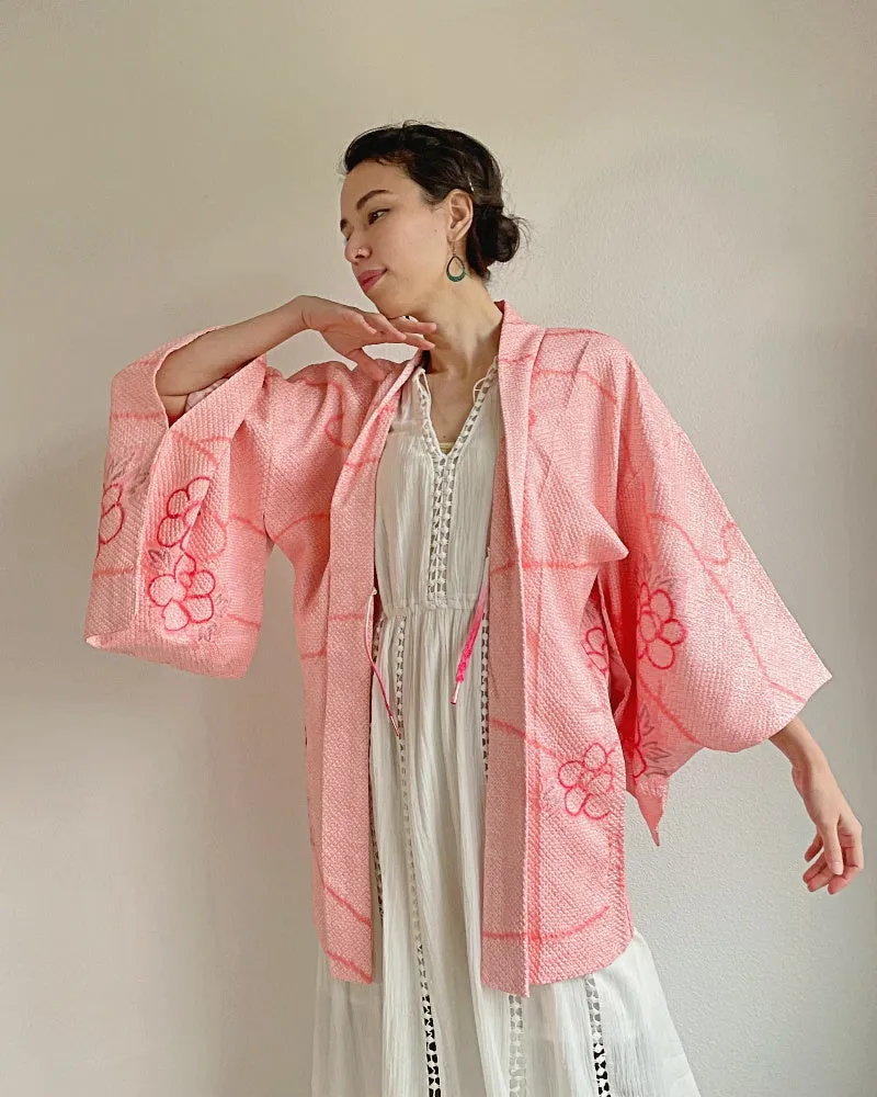 Flower Power Shibori Kimono Jacket