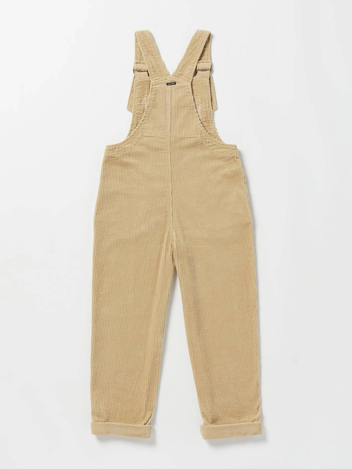 Girls Stone Street Corduroy Overalls - Khaki