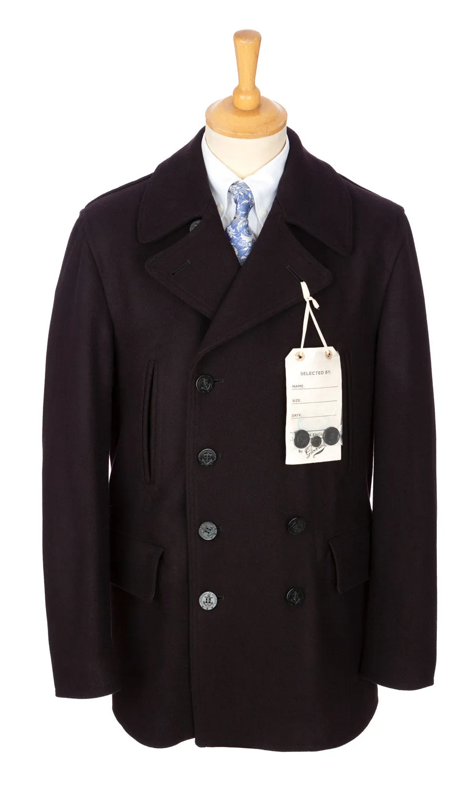 Gloverall - Churchill Reefer/Peacoat - Wool - Navy