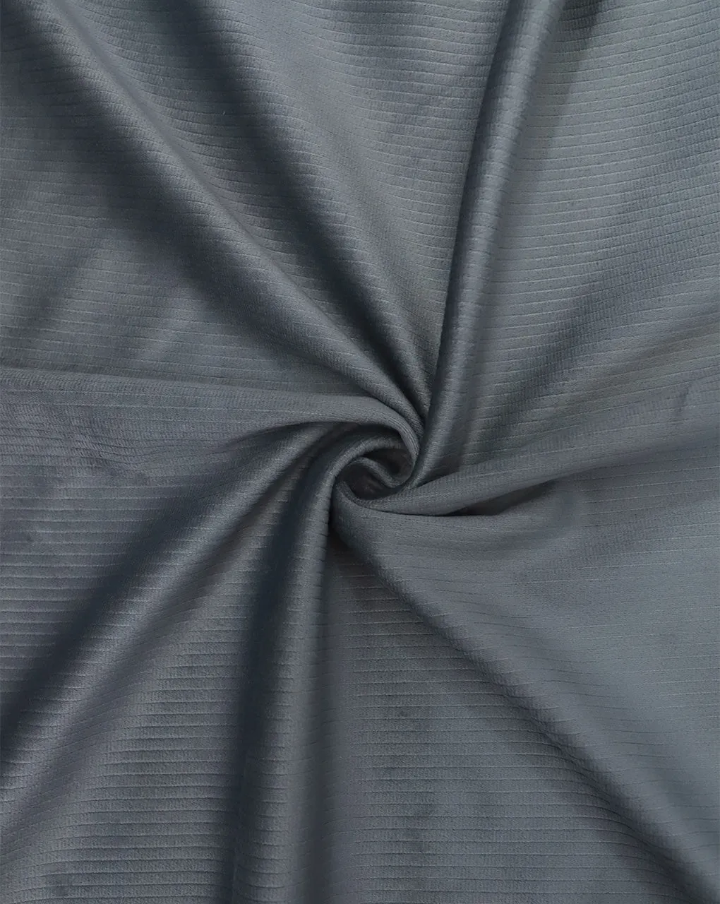 Grey Corduroy Velvet Fabric