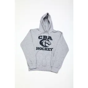 Grey Hockey Hooded Sweatshirt