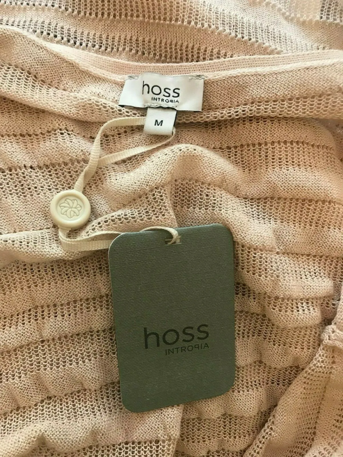 Hoss Intropia Beige Knitted Mini Dress UK 12 US 8 EU 40