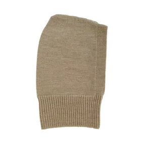 Hvid Knitted Balaclava Eddy - Sand