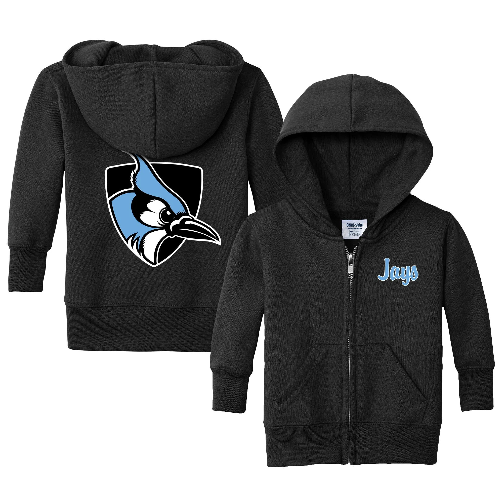 Johns Hopkins Blue Jays Logo Infant Full-Zip Sweatshirt