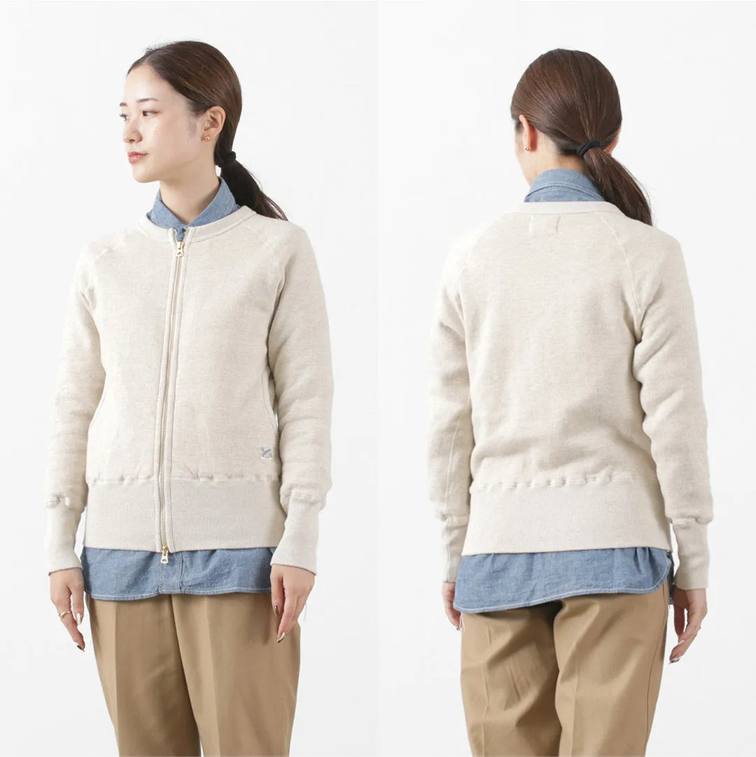 KEPANI / Crew Neck Full Zip Sweat Jacket