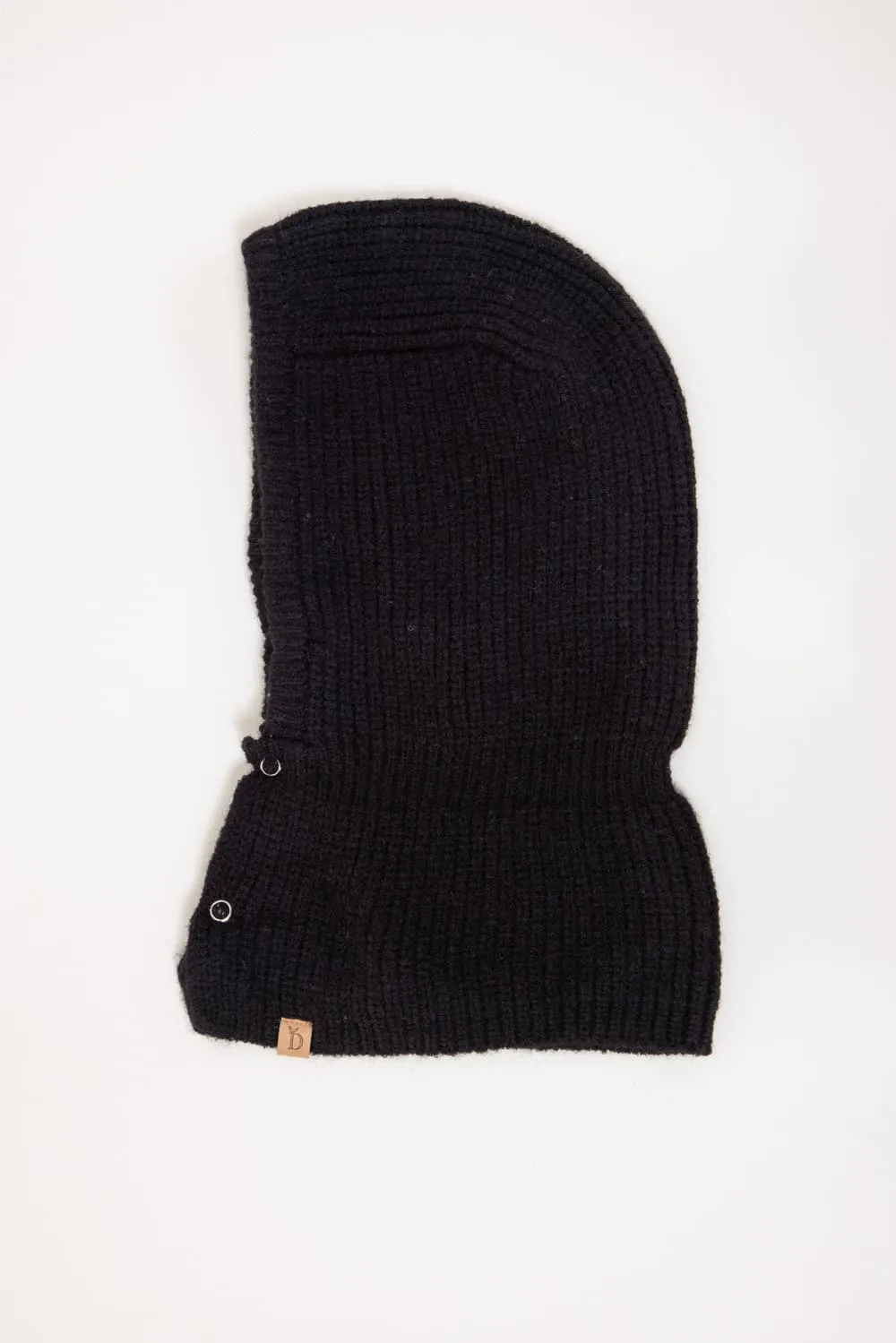 Knit Sweater Balaclava in Black | YCN220146-BLACK