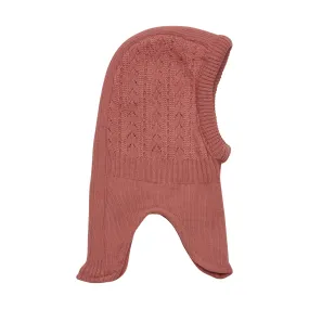 Knit Wool Balaclava: Old Rose