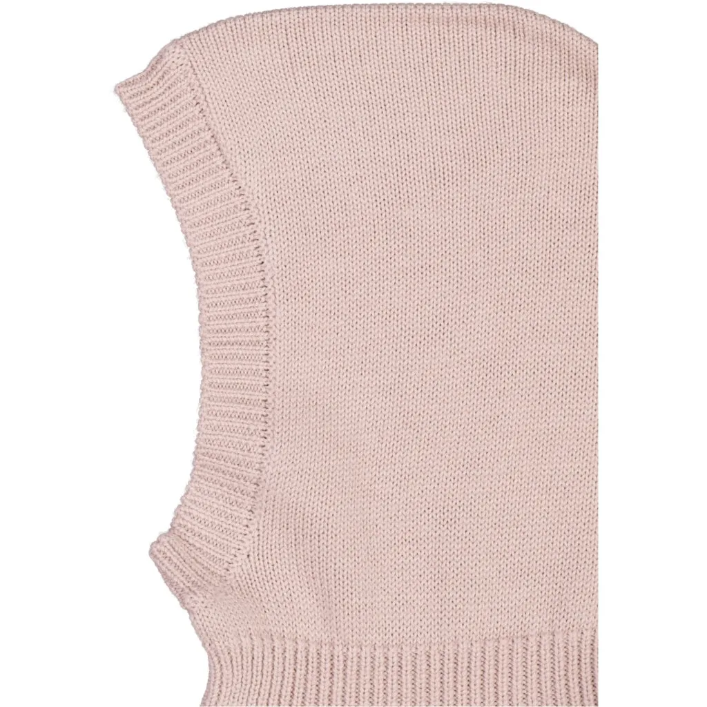 Knitted Balaclava Ello - rose powder