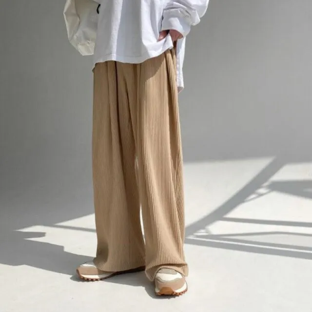 [Korean Style] 3 Colors Ice Silk Pants