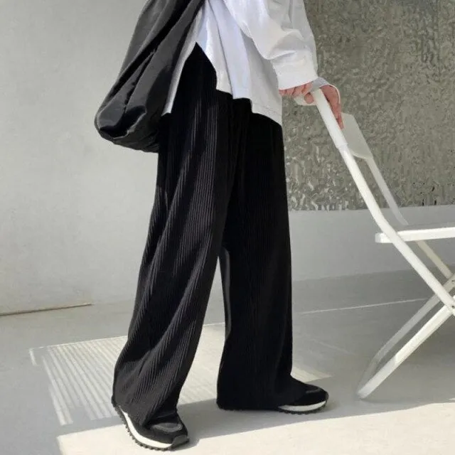 [Korean Style] 3 Colors Ice Silk Pants