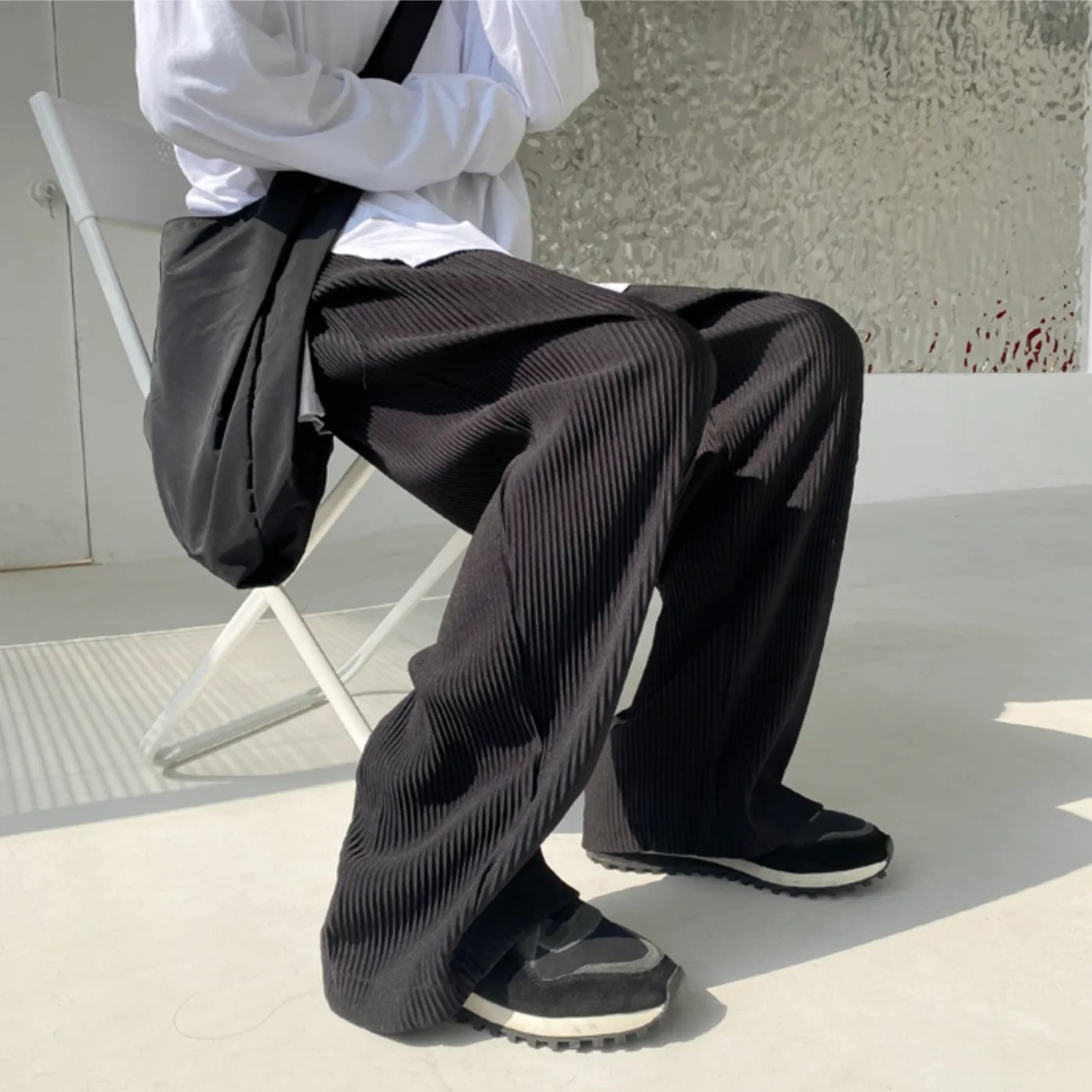 [Korean Style] 3 Colors Ice Silk Pants