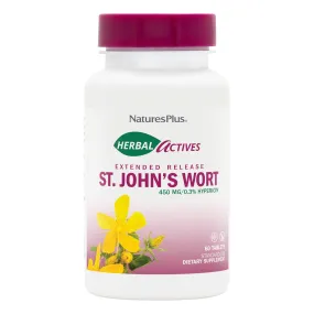 Nature's Plus St John's Wort Extract 450mg Time Release 60 Sustained Release Tablet