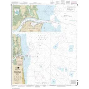 NOAA Chart 11490: Approaches to St. Johns River; St. Johns River Entrance