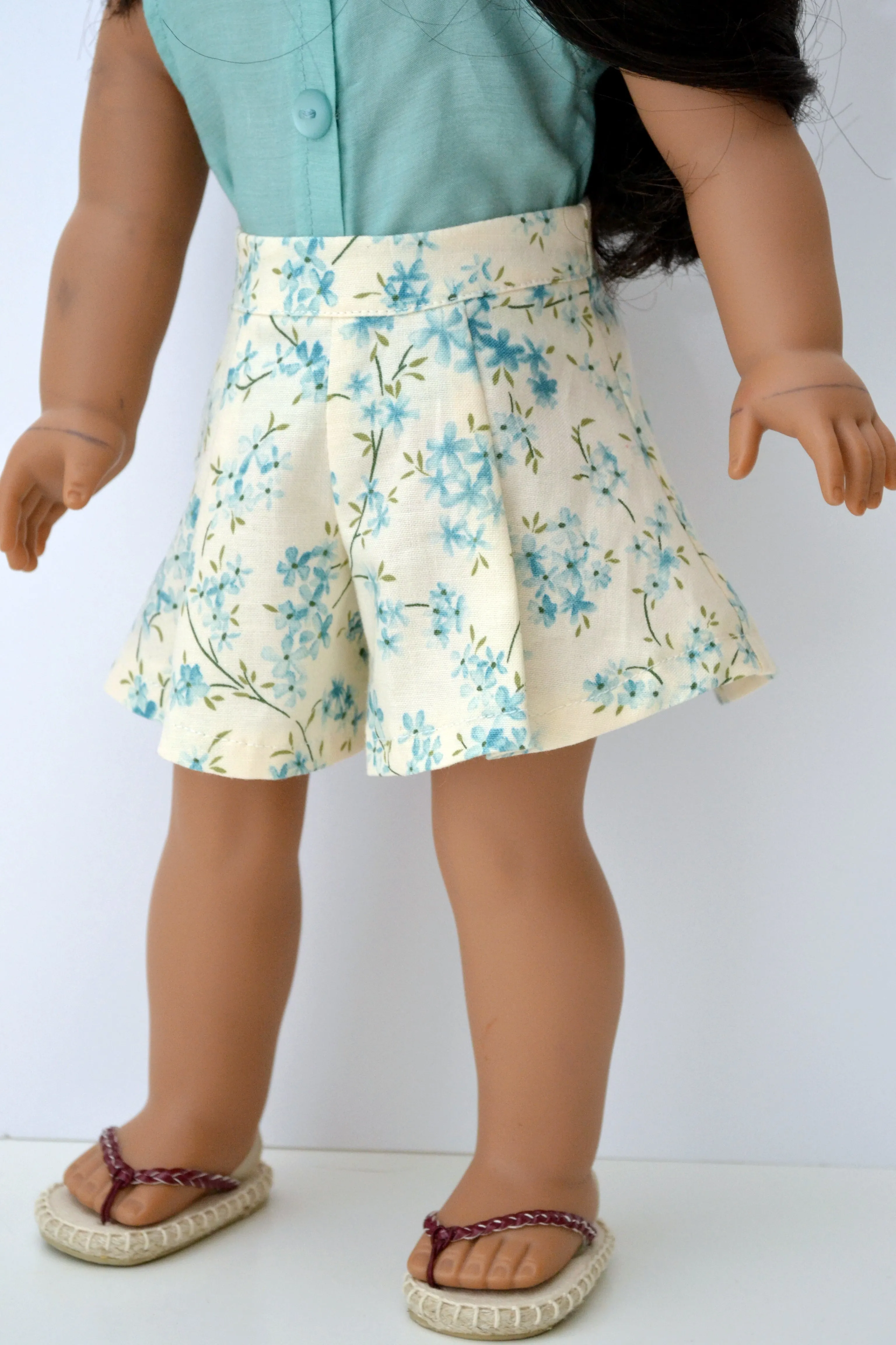 Oahu Culottes 18" Doll Clothes Pattern