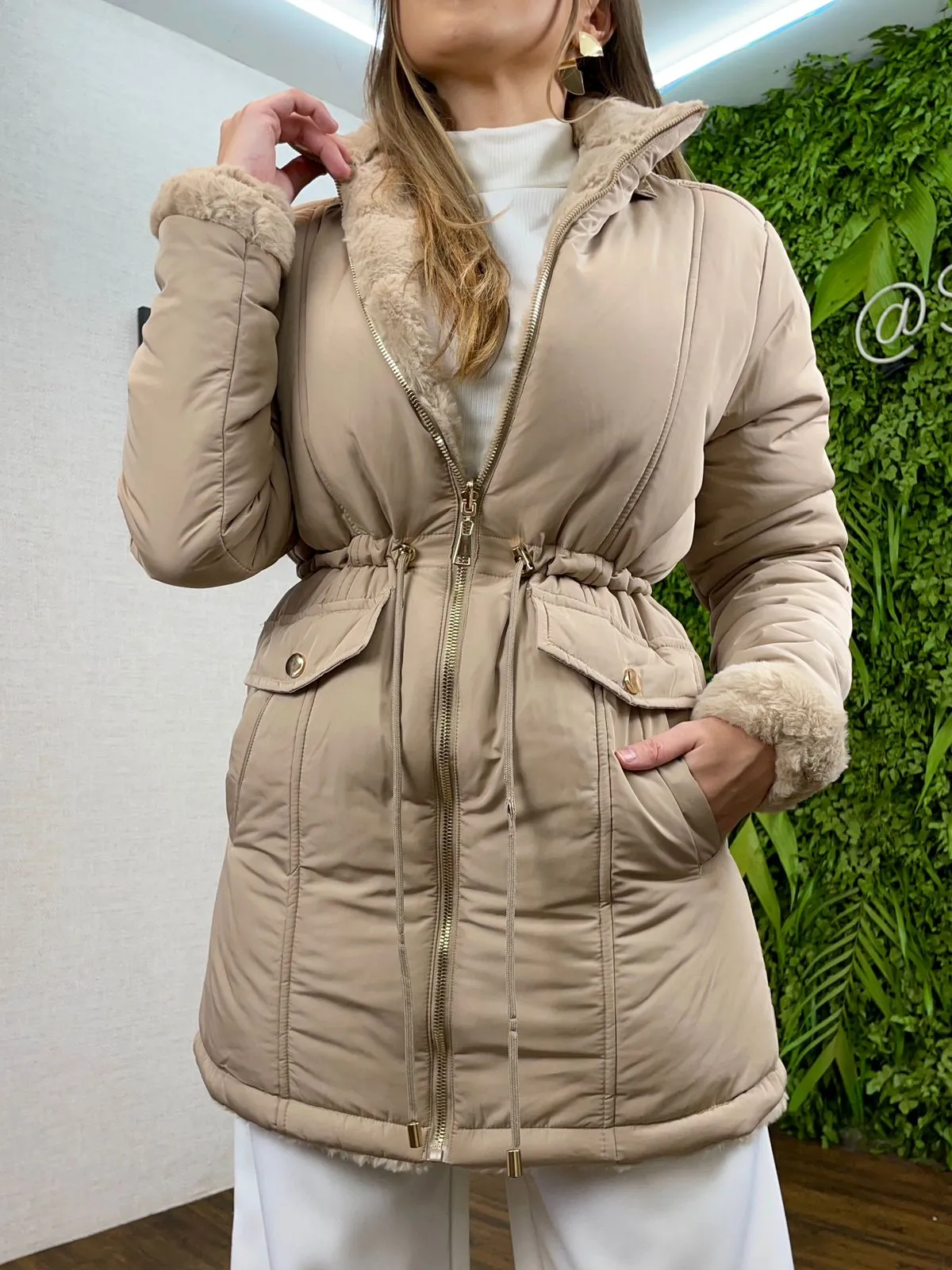 Parka Dupla Face Pelinho Interno R101  (F)