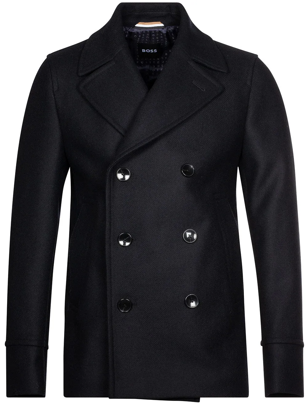 Peacoat With Double Breasted Closure Navy