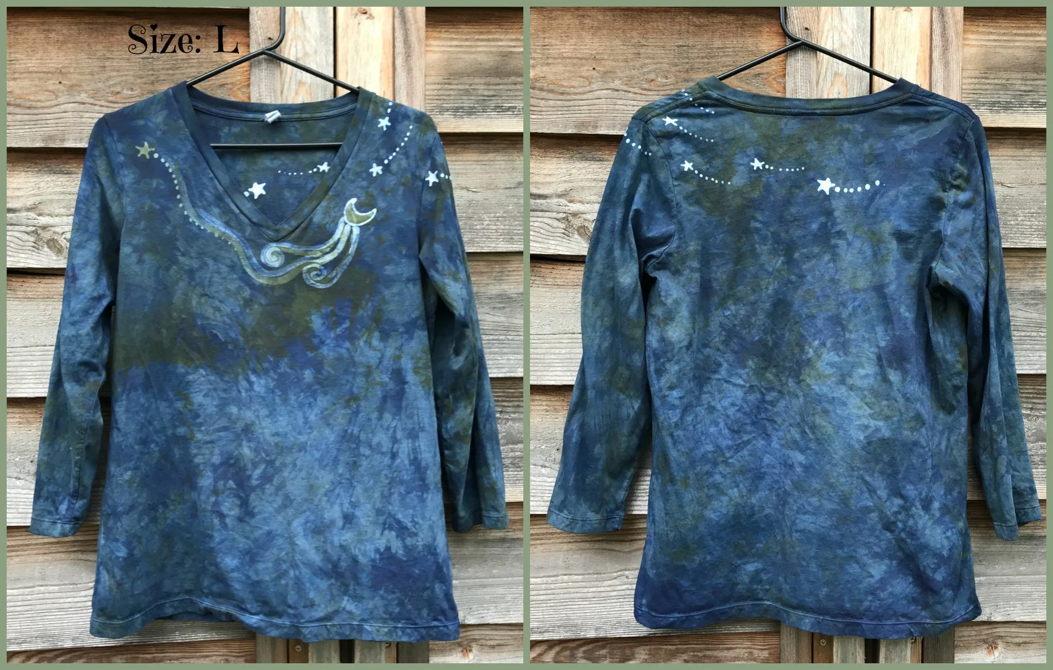 Picnic By The Pacific Handmade Batik - 3/4 Sleeve Top