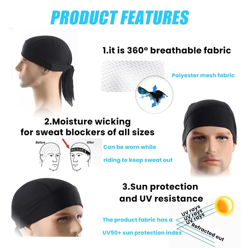 Quick Dry  Bandana UV Protection Headband Scarf Summer Men  Riding Bandana Headscarf  Balaclava Headscarf