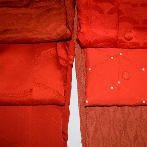 "Orange Michiyuki Surprise" Woman's Kimono Jacket