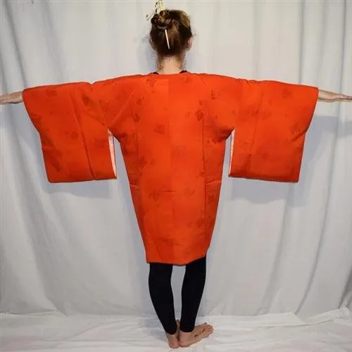 "Orange Michiyuki Surprise" Woman's Kimono Jacket