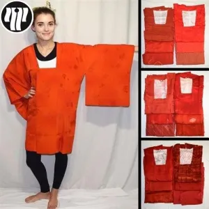 "Orange Michiyuki Surprise" Woman's Kimono Jacket